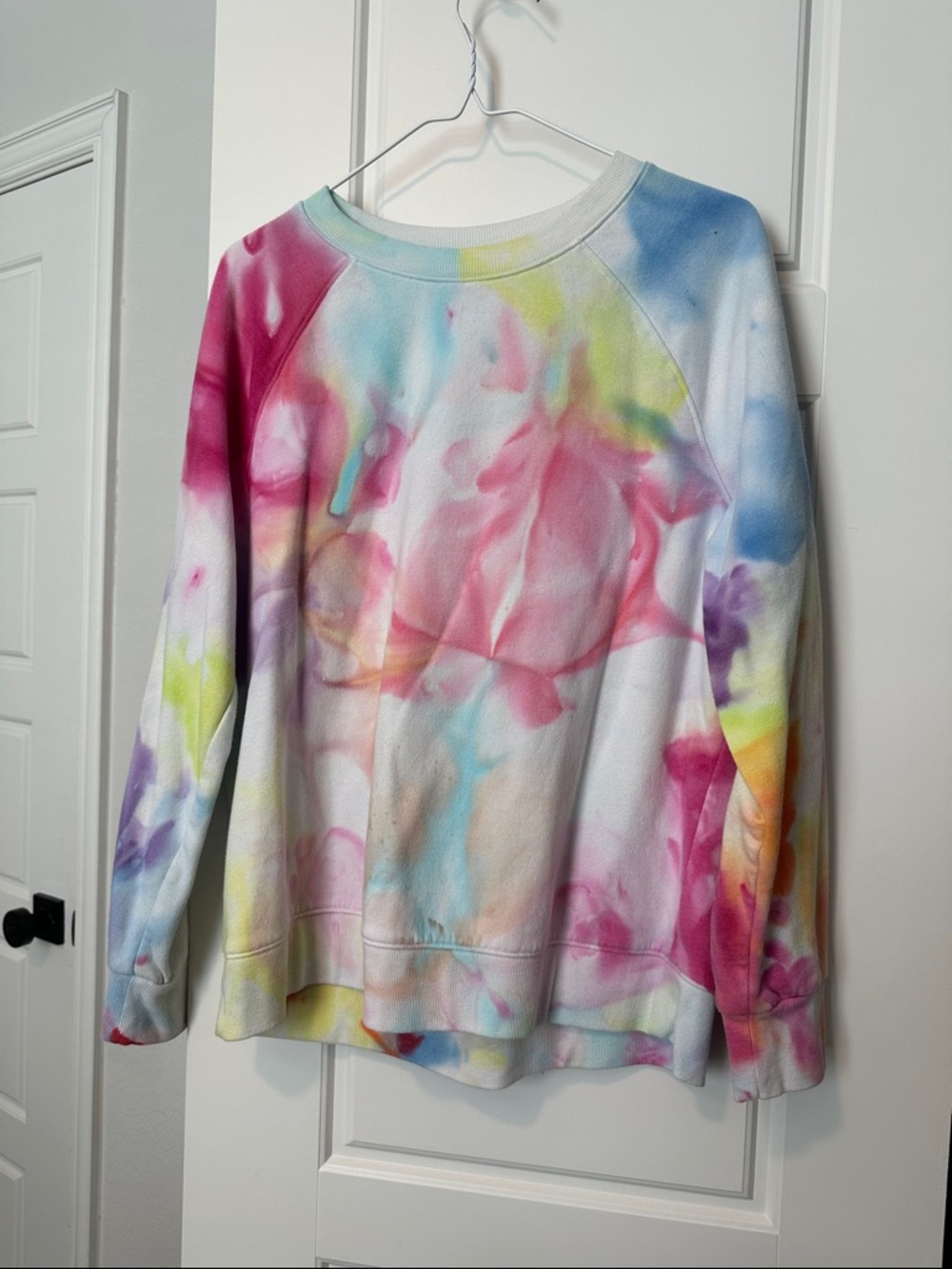 Ice-Dye Crewneck Sweatshirt - Multicolor